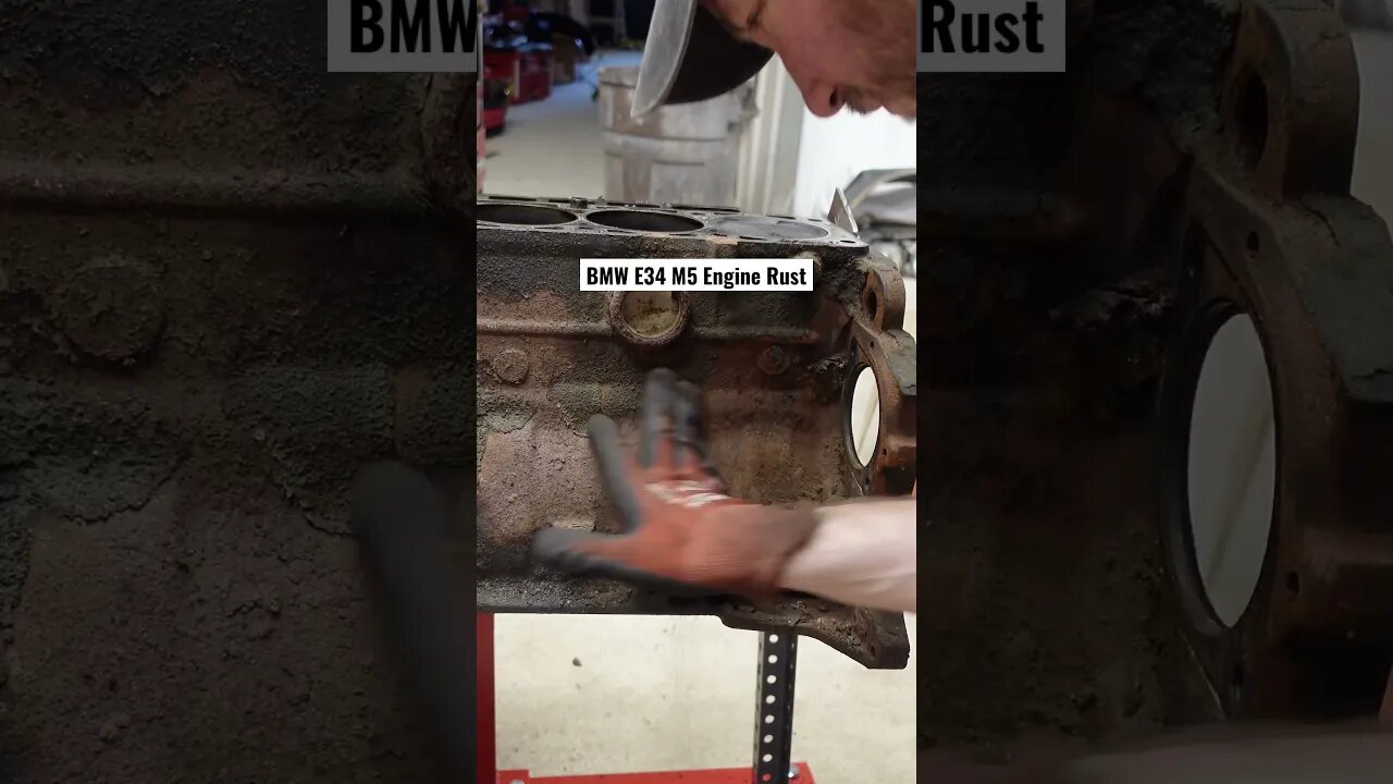 BMW E34 M5 Engine Rust #bmw #bmwm5 #bmwe34 #diy #cars #restoration #automotive #engine #mechanic