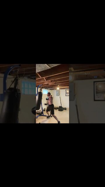 Basement Boxing with some kicks