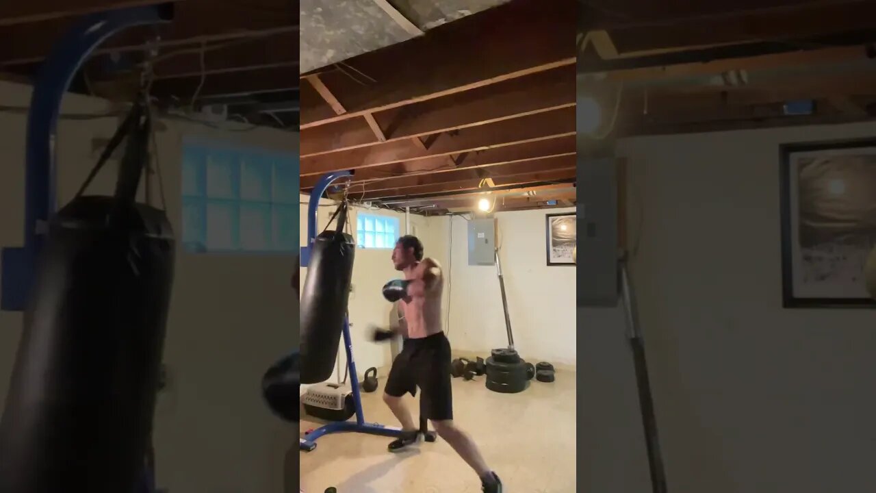 Basement Boxing with some kicks