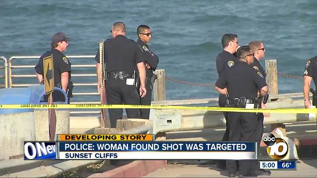 Woman with gunshot wounds found in Sunset Cliffs area