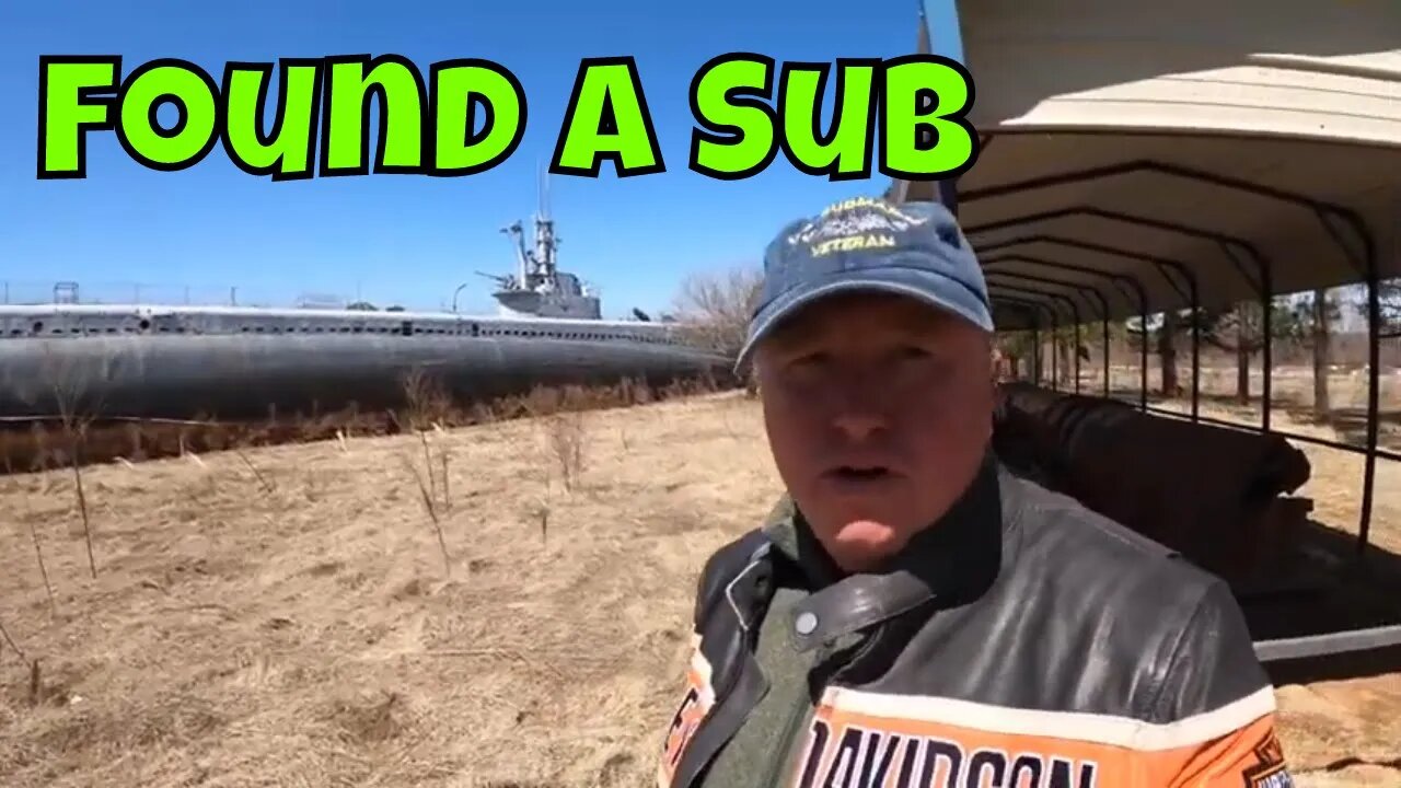 Motorcycle ride and I find a submarine in Oklahoma -USS Batfish