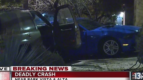 Deadly crash near Park Vista and Alta Drive