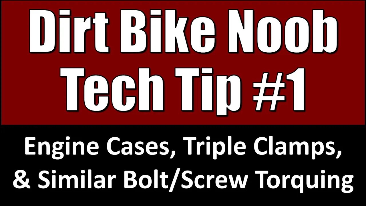 Dirt Bike Noob Tech Tip #1