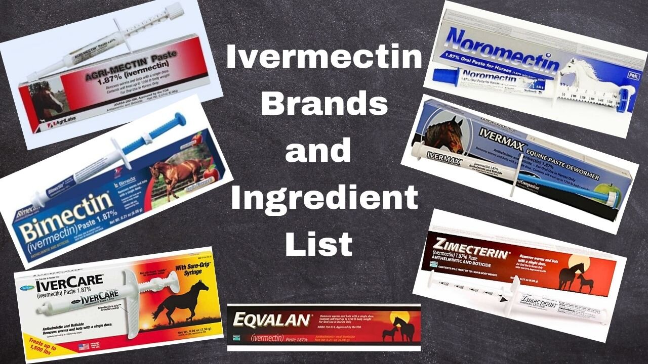 Ivermectin Horse Paste Brands and Ingredient lists (Safe)