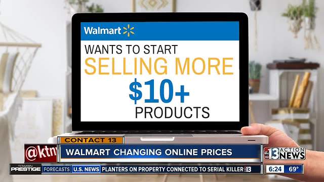 Walmart changing its online prices
