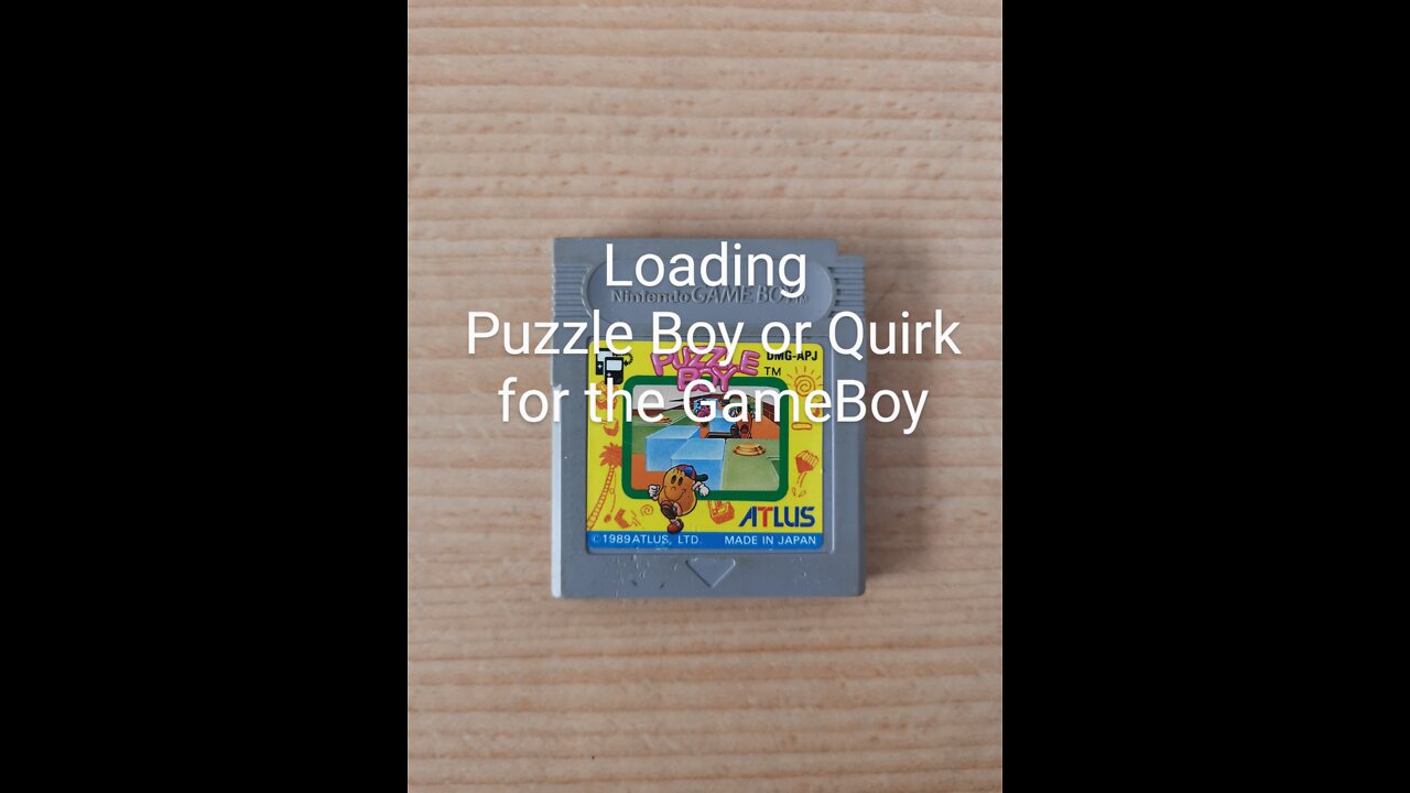 Puzzle Boy for GameBoy in Nintendo Game Boy Pocket Black Border Console