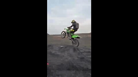 dirtbike jump, almost recks