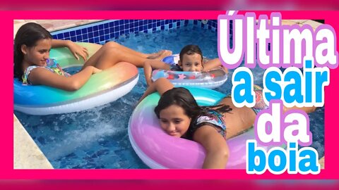 A ÚLTIMA A PARAR DE BOIAR / DESAFIO DA PISCINA - 3 irmãs demais - kids fun