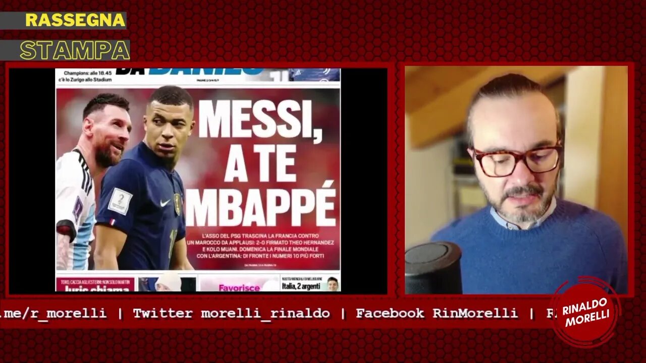 Mbappè Vs Messi, la finale sarà Francia-Argentina in Qatar. Rassegna Stampa ep.203 | 15.12.22