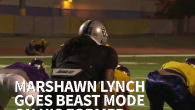 Marshawn Lynch Goes Beast Mode On His Former High School Team