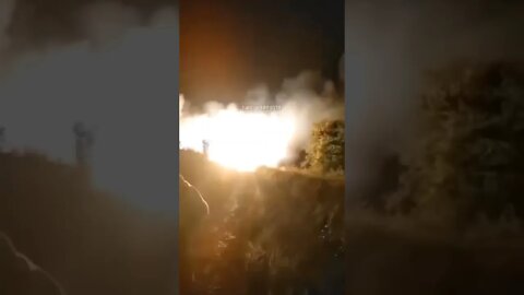 Russian MLRS in action by Kherson.