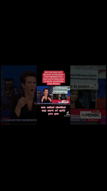 How msnbc acts when it’s a different presidents son #msnbc #msm #frauds #liars #biden