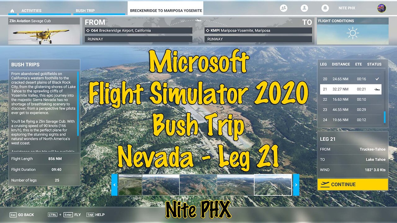 MSFS2020 - Bush Trip - Nevada - Leg 21