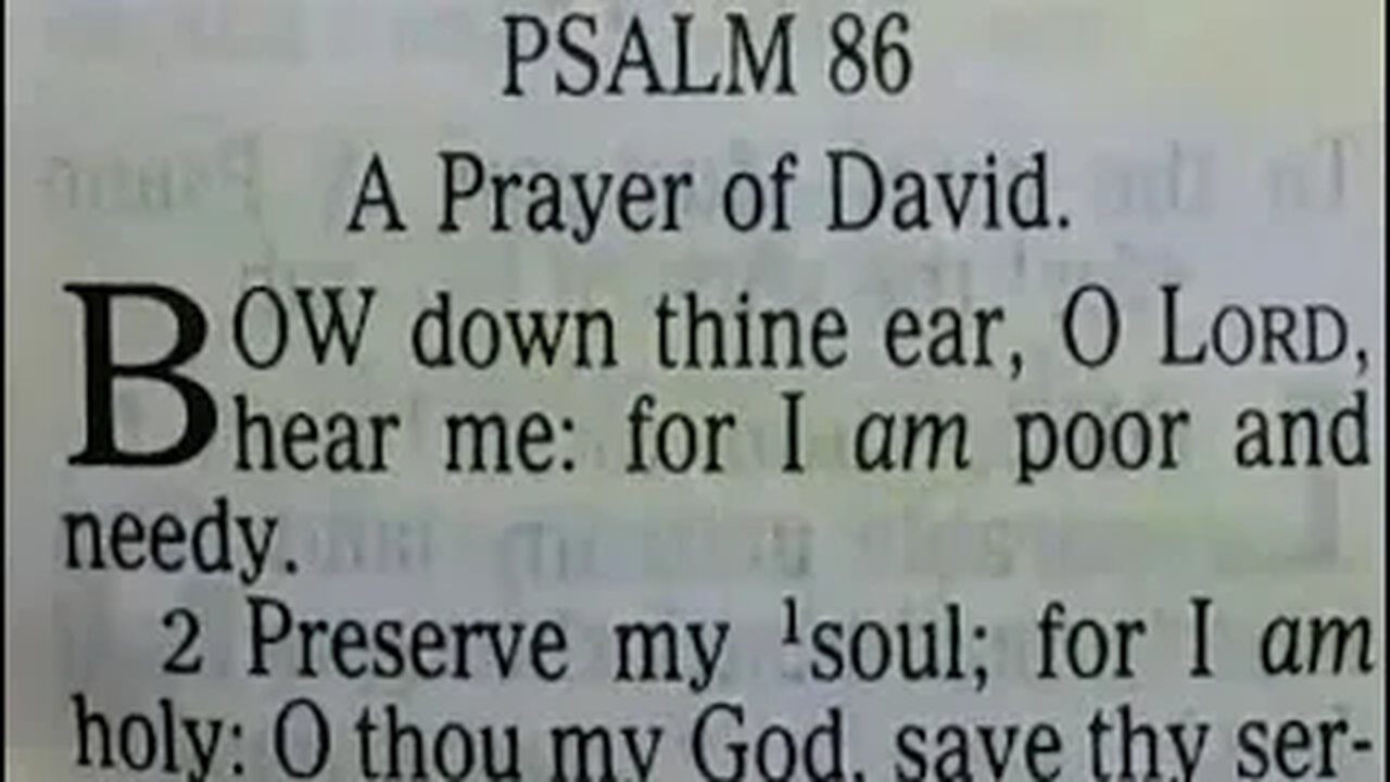 Psalms: 86-89