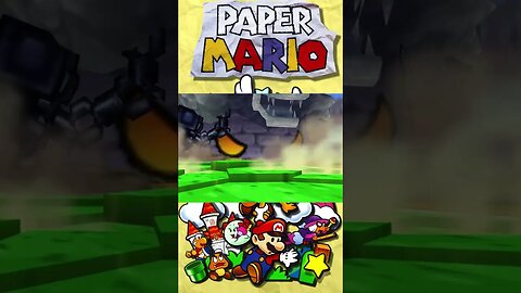 Paper Mario - Bowser Castle Outta Nowhere! #shorts #nintendo