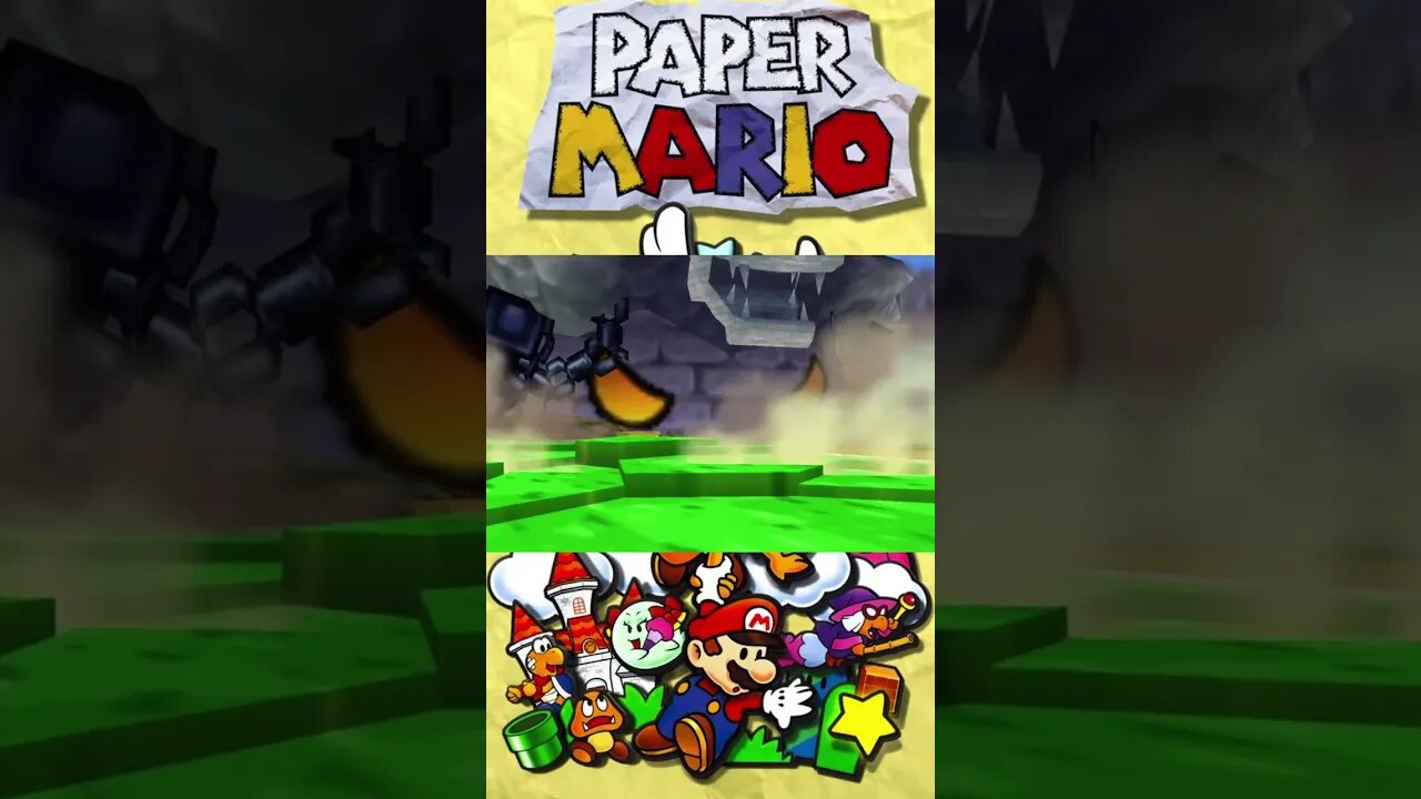 Paper Mario - Bowser Castle Outta Nowhere! #shorts #nintendo