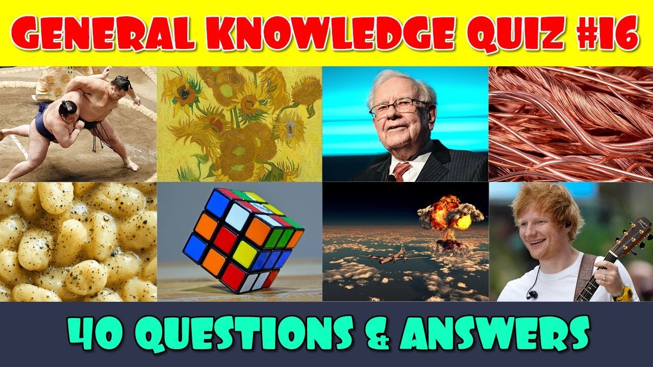 General Knowledge Trivia Quiz ( Part 16)