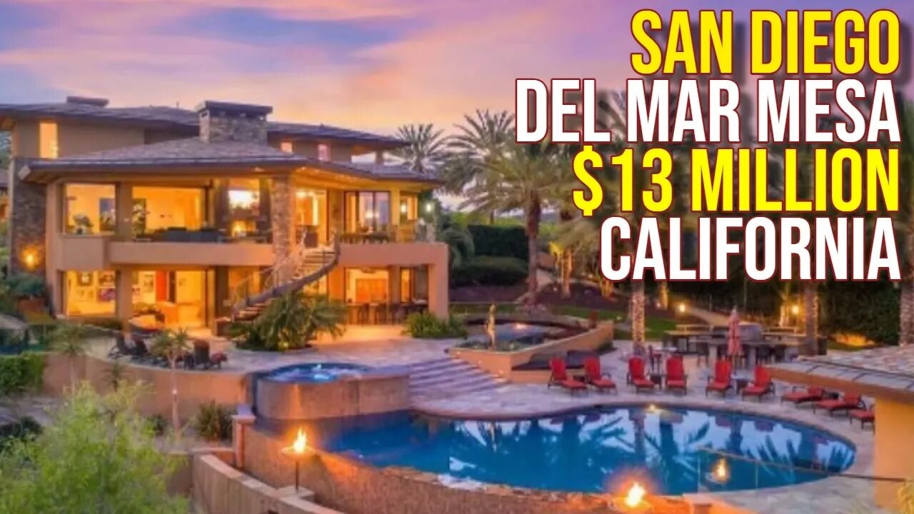 $13 million San Diego Ridge Monster Mansion!