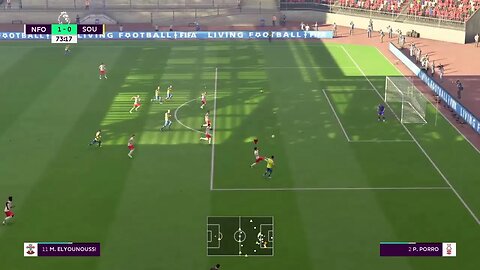 Nottingham Forest S:4 EPL G:12 VS Southampton (6-5-1)