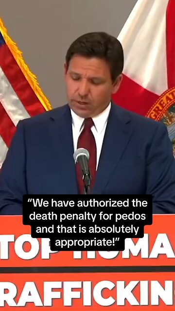 But, I’ll forever support Ron DeSantis for granting the death penalty for Pedophiles.