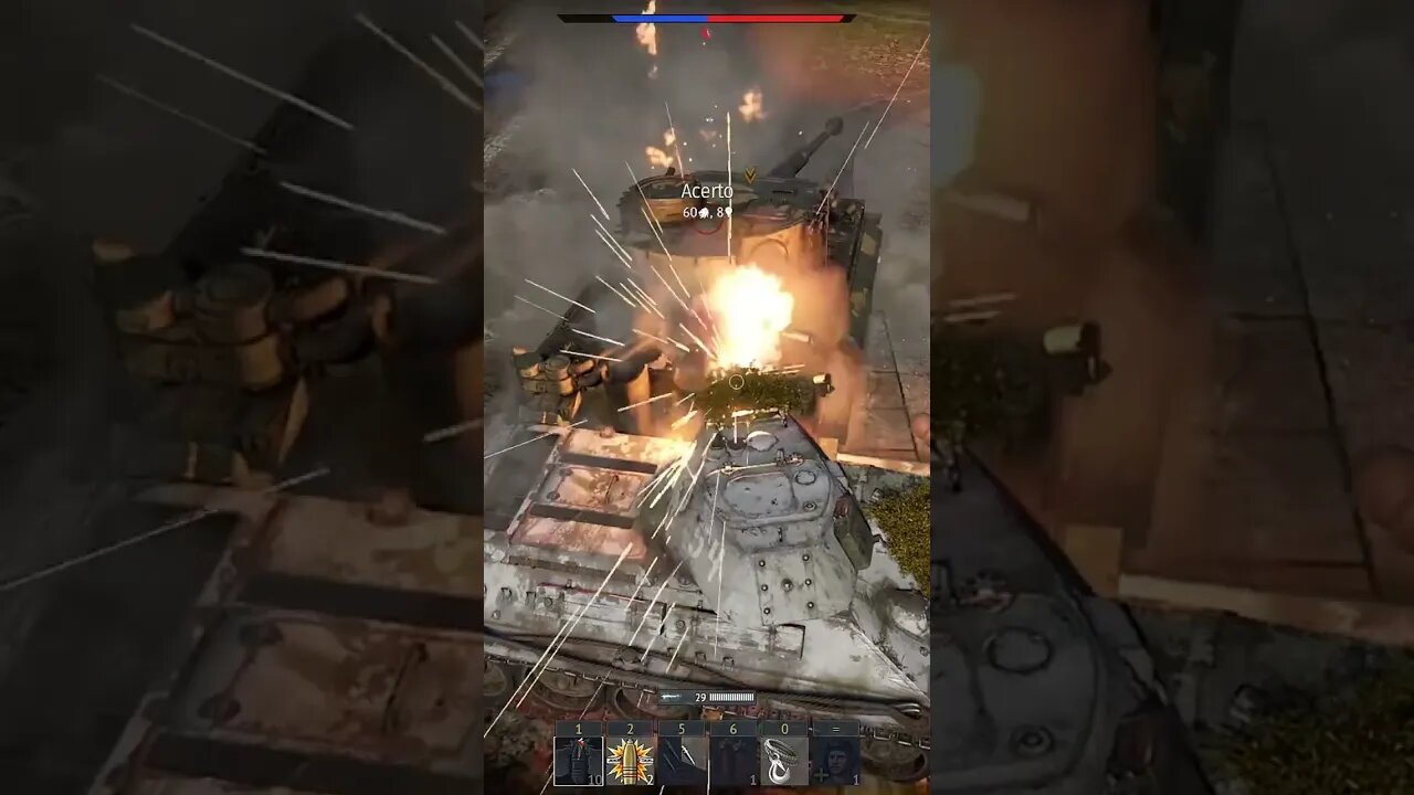 War Thunder - T-34-57 Fantasma vs Tiger H1 #shorts #warthunder