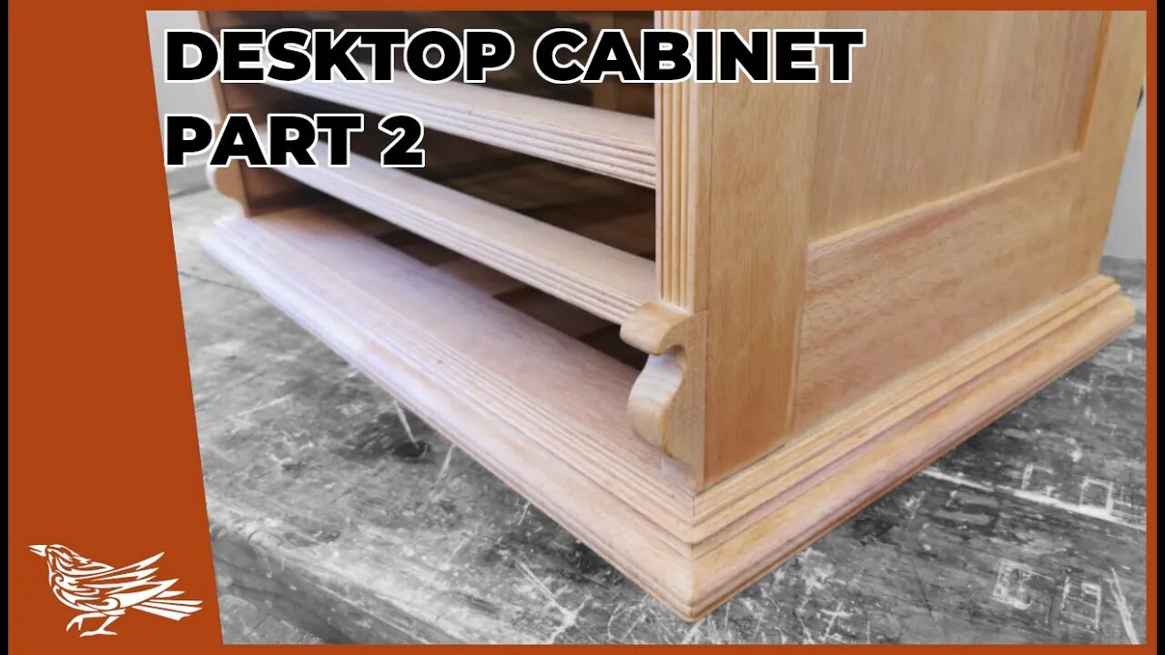 Making a DESKTOP CABINET using HAND-TOOLS - Part 2