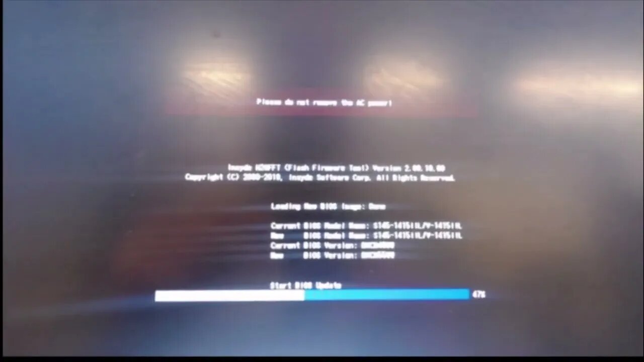 BIOS Upgrade on a Lenovo V15 IIL using Lenovo Vantage