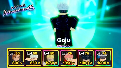 TODOS OS PERSONAGENS DO ANIME JUJUTSU NA ATUALIZAÇÃO DE ANIME ADVENTURES