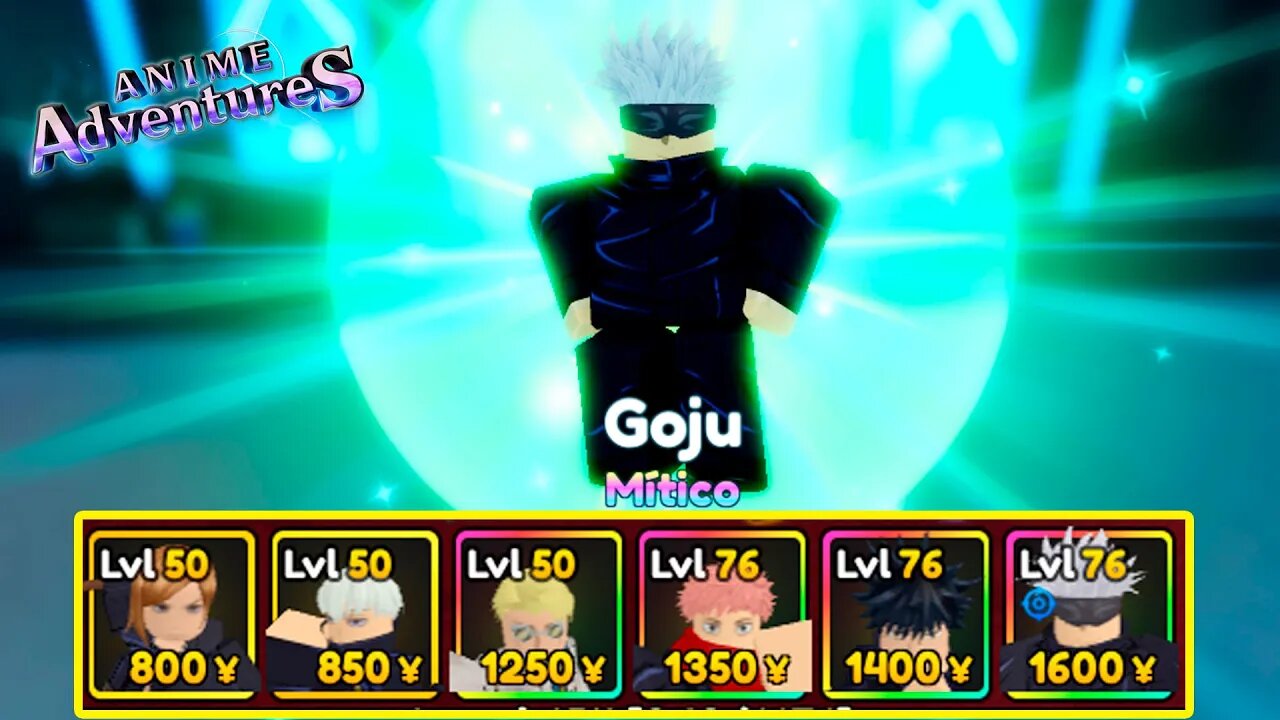 TODOS OS PERSONAGENS DO ANIME JUJUTSU NA ATUALIZAÇÃO DE ANIME ADVENTURES