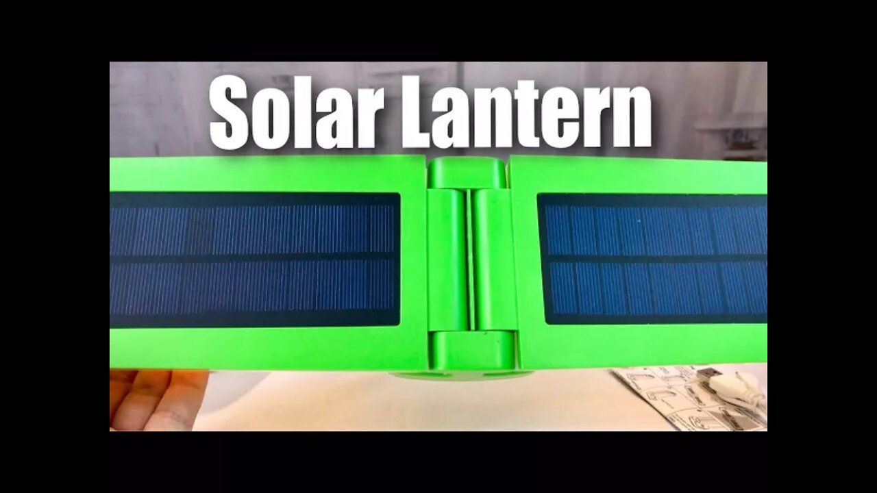 24 LED Rechargeable Solar Camping Lantern Light by TOTOBAY review and giveaway