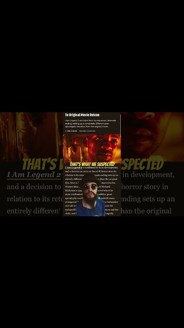 Will Smith Lead I Am Legend Sequel Will Retcon First Movie Ending #shorts #hollywood #popculture