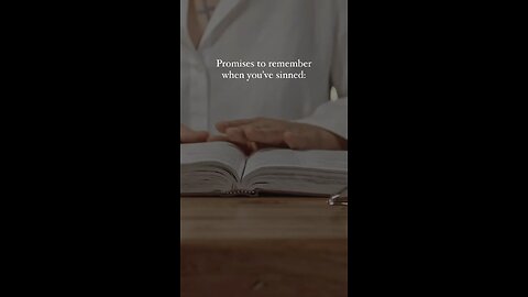 What to remember when you’ve sinned