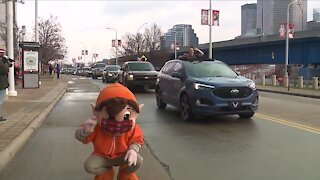 Browns hold Playoff Drive Thru Rally as team departs to face Kansas City Chiefs