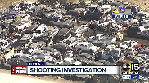 Shooting investigation at Phoenix auto center