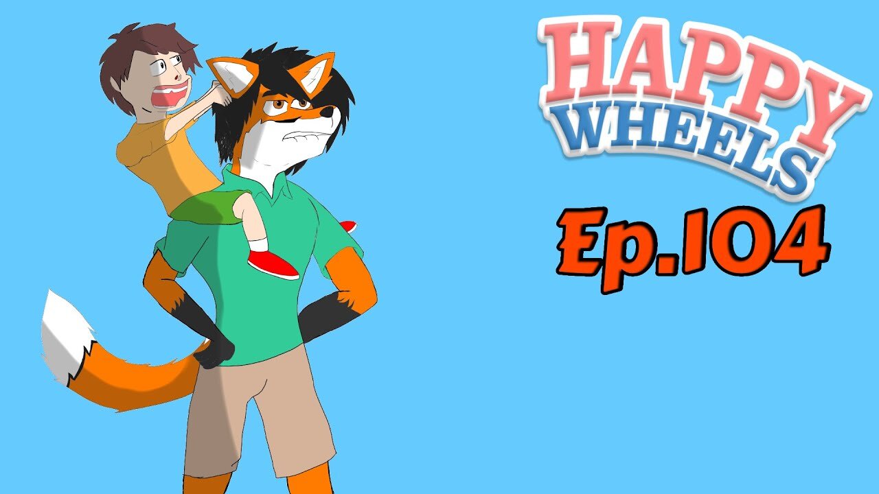TailslyPlays Happy Wheels[Ep.104]how to be Ninja ft.Cityfounder