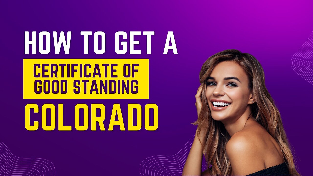 Certificate of Good Standing Colorado #certificateofgoodstanding