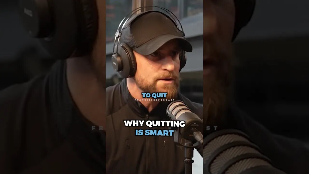 Why quitting CAN be smart ..