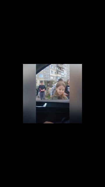 Kids play war in a self made check point