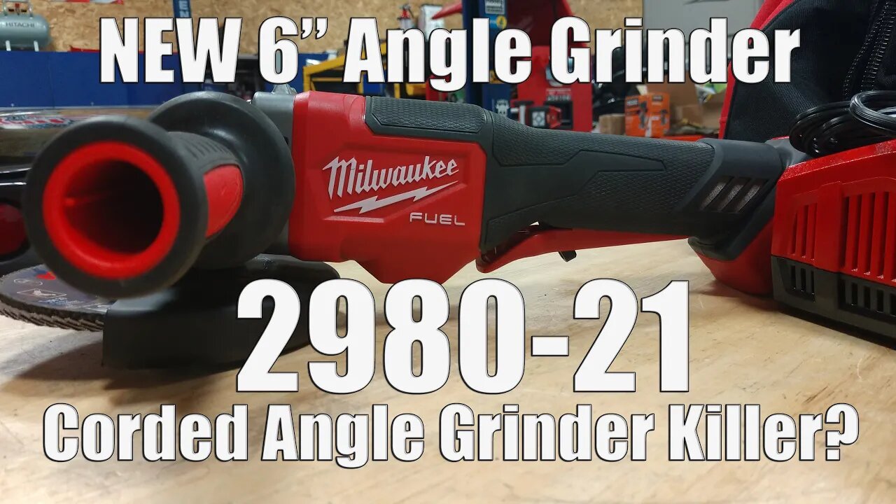 Milwaukee 2980-21 M18 FUEL Brushless 4-1/2" to 6" Paddle Switch Angle Grinder Review