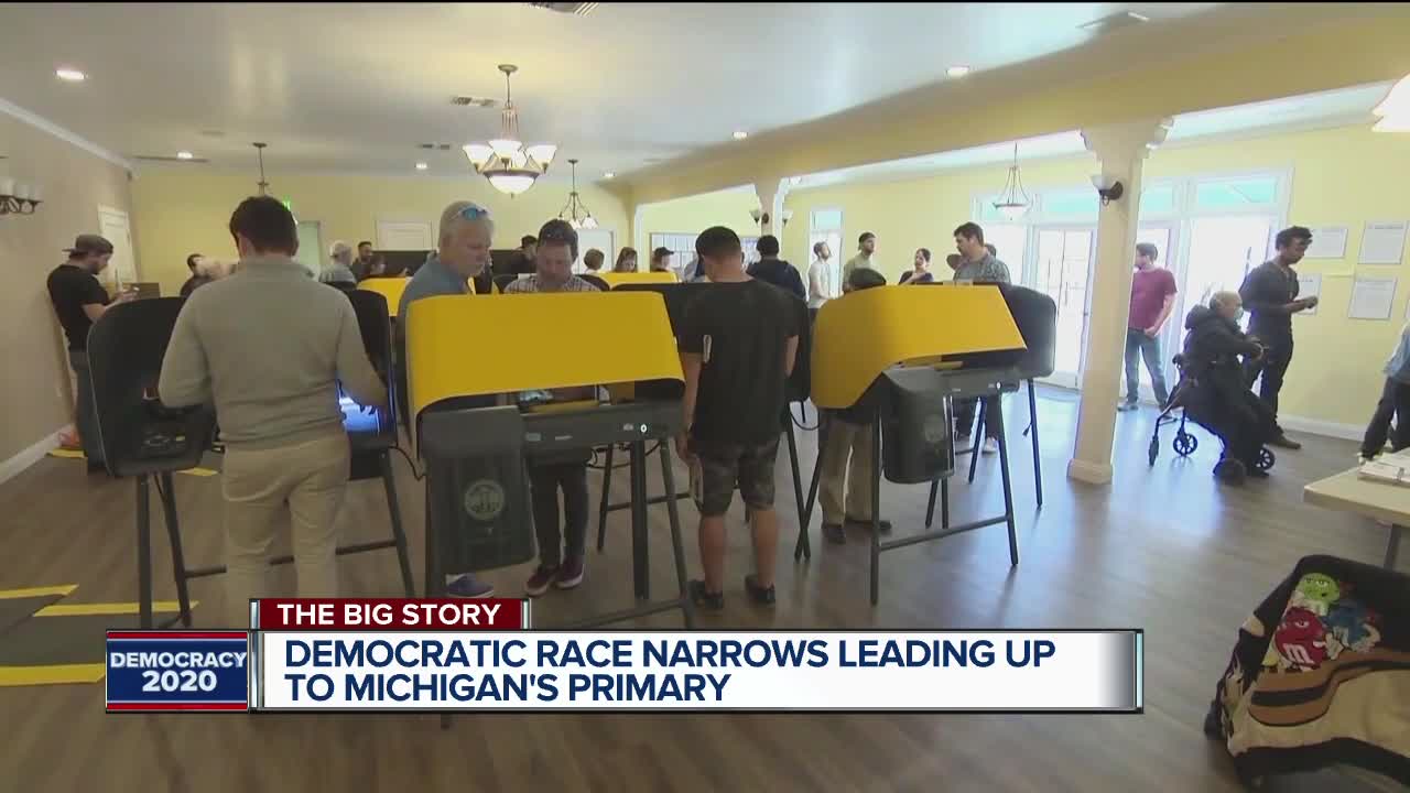 Democratic race narrow leading up to Michigan's primary
