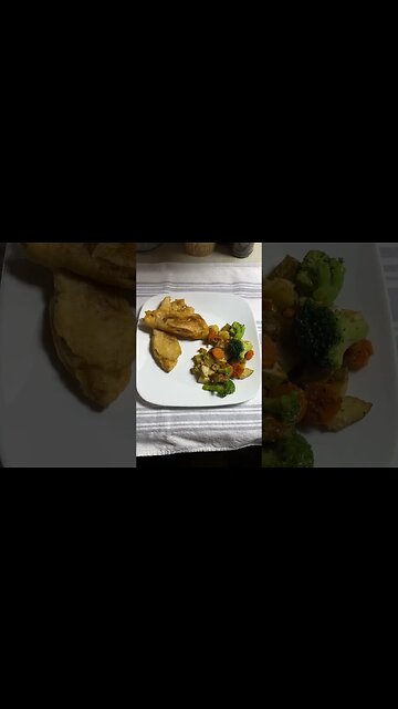 10 Day Grocery Store Challenge- Day 1: Cod and Baked Veggies! #shorts #10dayschallenge #foodprep