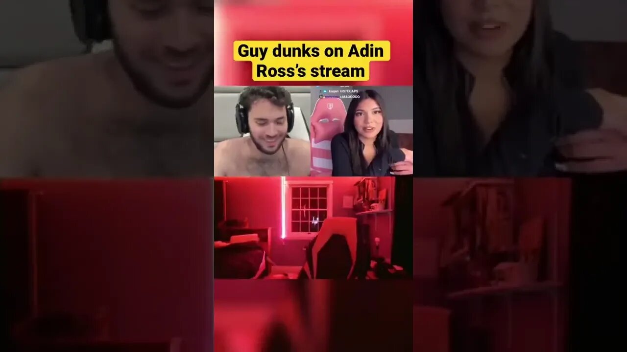 Dude dunks for chick on Adin Ross’s Stream! 😂😂