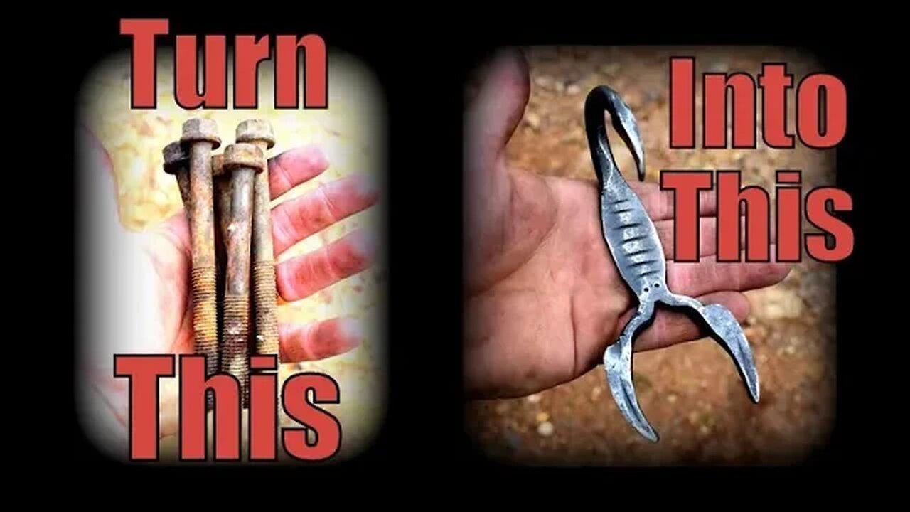 Blacksmithing for beginners: How to Forge a Scorpion from an old bolt