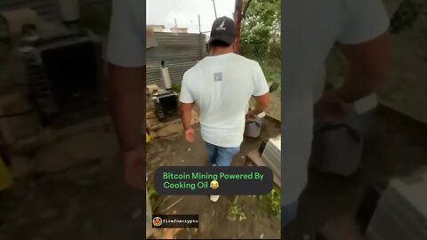 Bitcoin Mining with Used Cooking Oil