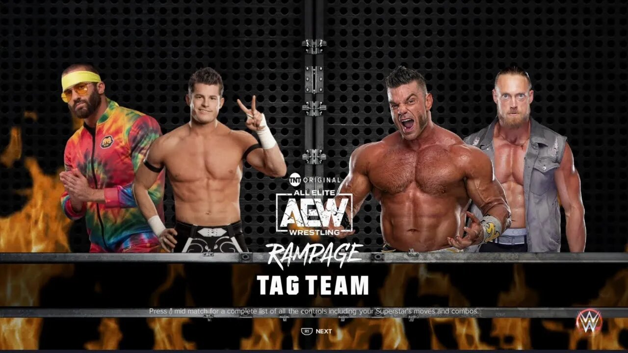 AEW Rampage B. Cage/B. Bill v T. Beretta/M. Sydal in Blind Eliminator tournament Round 1 match