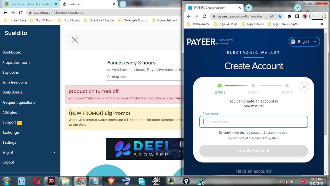 How To Make Money For Free Claiming Free Faucet Daily At Sueldito Withdraw At Payeer