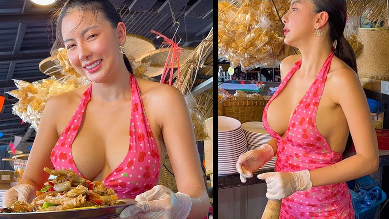 Sexy girl on the street | street food