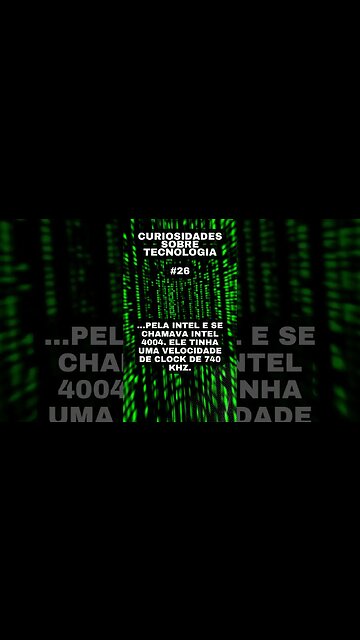 Curiosidades sobre tecnologia #26: o primeiro microprocessador