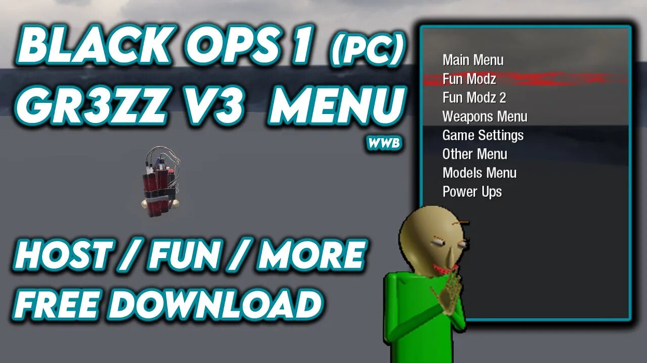 Gr3Zz v3 Mod Menu / BLACK OPS 1 ZOMBIES [PC] GSC MOD MENU (FUN MODS & Much More) + Download