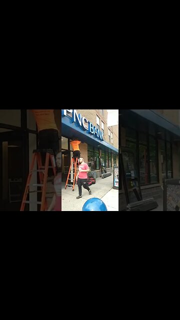 glass and door repairs at bank on south street.